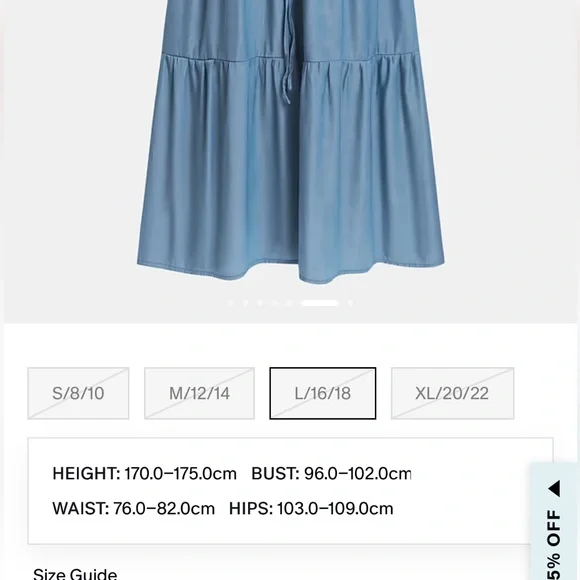 CUPSHE Blue Spaghetti-Strap Backless Maxi Dress - Picture 6 of 8